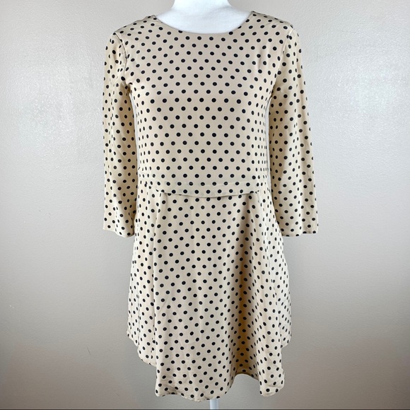 SOLD! Madewell Silk Polka Dot Swing Tee Dress - Picture 3 of 8
